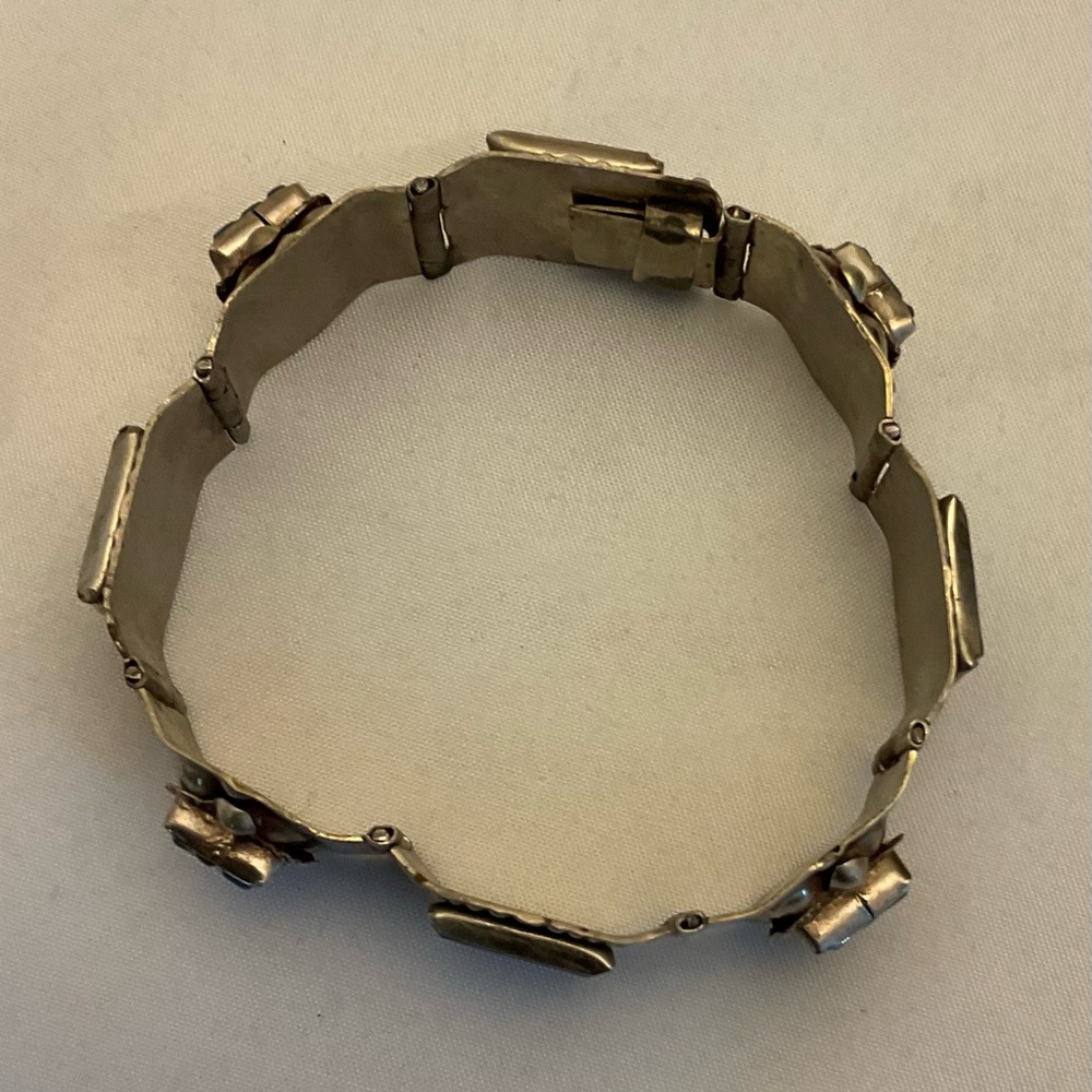 Stunning Hecho En Taxco Vintage Turquoise Bracelet - Picture 3 of 12